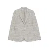 Tagliatore Fabric Jackets In Gray