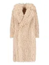 Tagliatore Waist Belted Long Length Textured Hooded Jacket