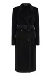 Tagliatore Faux Fur Coat In Black