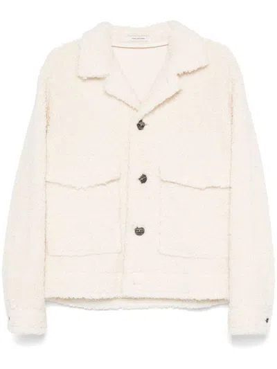 Tagliatore Faux-shearling Jacket In Neutral