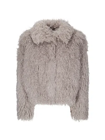 Tagliatore Faux-fur Coat In Brown