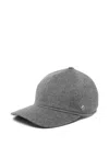 Tagliatore Felt Baseball Cap In Gray