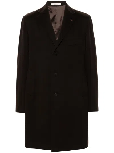 Tagliatore Felted Coat In Black