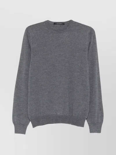 TAGLIATORE FINE KNIT LONG SLEEVE CREW NECK SWEATER
