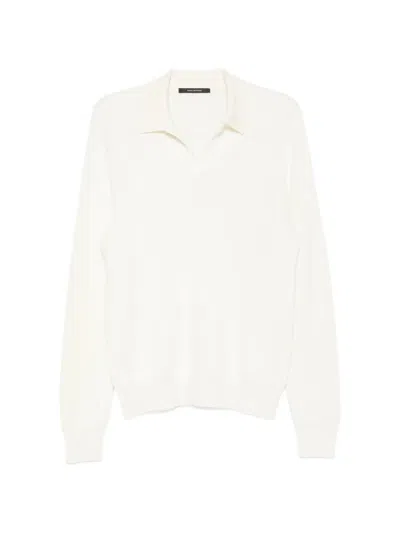 Tagliatore Fine-knit Long-sleeve Sweater In Neutral