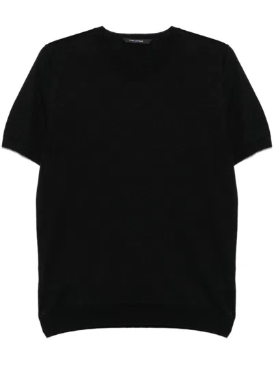 Tagliatore Cotton T-shirt In Black