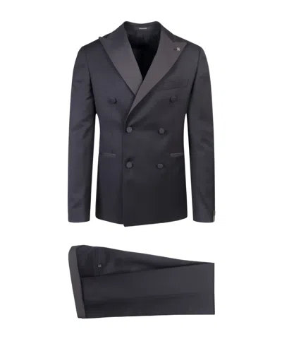 TAGLIATORE FITTED DOUBLE-BREASTED SUIT