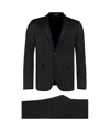 Tagliatore Virgin Wool Two-piece Suit In Black