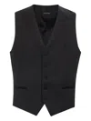 Tagliatore Wool Vest With Adjustable Buckle Strap