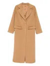 Tagliatore Flap-pocket Button-fastening Coat In Brown