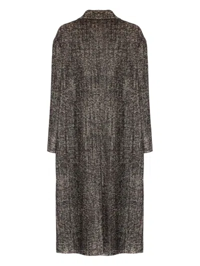 Tagliatore Flap-pocket Double-breasted Coat In Gray
