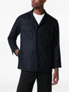 Tagliatore Buttoned Flap-pocket Overshirt In Blue
