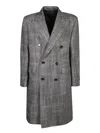 Tagliatore Flap-pocketed Double-breasted Coat In Black