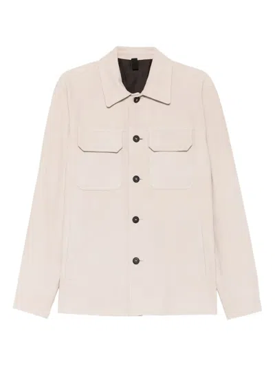 Tagliatore Flap-pockets Button-fastening Jacket In Neutral
