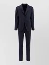 Tagliatore Flap Pockets Notch Lapel Pinstripe Pattern