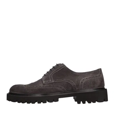 Tagliatore Flat Shoes Grey In Grigio Neri E Grigi