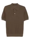 Tagliatore Classic Brown Polo T-shirt In Brown