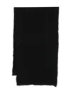 Tagliatore Fringed Scarf In Black