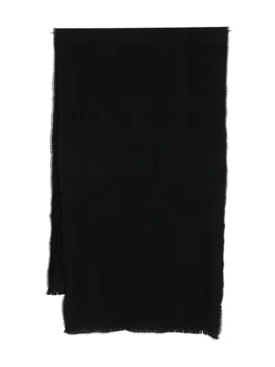 Tagliatore Fringed Scarf In Black