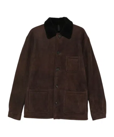 TAGLIATORE FUR COLLAR POCKET COAT