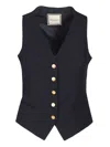 Tagliatore Gaelle Waistcoat In Black