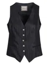 Tagliatore Single-breasted Vest In Black