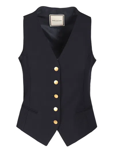 Tagliatore Gaelle Waistcoat In Black