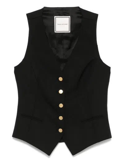 Tagliatore Gaelle Waistcoat In Black