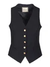 Tagliatore Gaelle Waistcoat In Black
