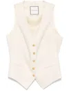 Tagliatore Giselle Waistcoat In Neutrals