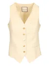 Tagliatore Gaelle Waistcoat In White