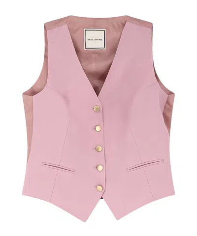 Tagliatore Gail V-neck Buttoned Blazer In Pink