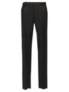 Tagliatore Garcon Con Elastico Tela Trousers Black In Black