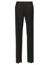 Tagliatore Garcon Con Elastico Tela Trousers Black In Black