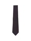 Tagliatore Geometric-patterned Jacquard Tie In Purple