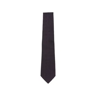 Tagliatore Geometric-patterned Jacquard Tie In Purple
