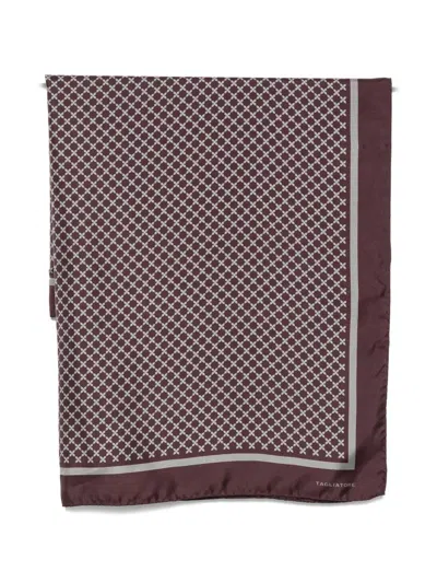 Tagliatore Geometric-print Silk Scarf In Pattern
