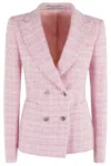 Tagliatore Double-breasted Blazer With Tailored Silhouette In Rosa