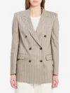 Tagliatore Doublebreasted Jacket In Neutral