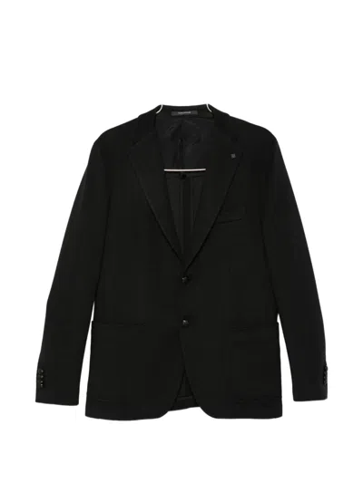 Tagliatore Giacca Single-breasted Notch-lapels Blazer In Black