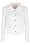 Tagliatore Lapel Jacket In White