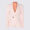 Tagliatore Tailored Jacket Button Detailing In Pink