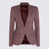 Tagliatore Tailored Jacket With Flap Pockets And Vent In Red