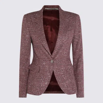 Tagliatore Tailored Jacket With Flap Pockets And Vent In Pink