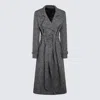 Tagliatore Caitlyn Virgin Wool Blend Maxi Coat In Grey