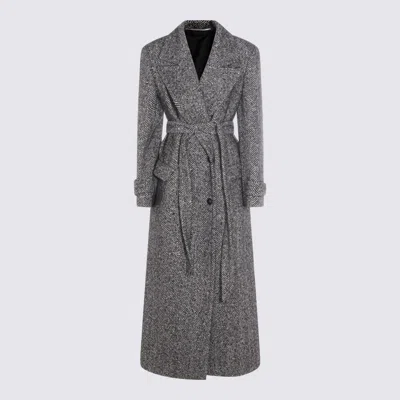 TAGLIATORE TAGLIATORE BLACK WOOL COAT