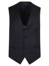 Tagliatore Wool Vest With Adjustable Buckle Strap