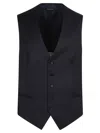 Tagliatore Wool Vest With Adjustable Buckle Strap