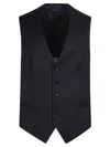 Tagliatore Wool Vest With Adjustable Buckle Strap