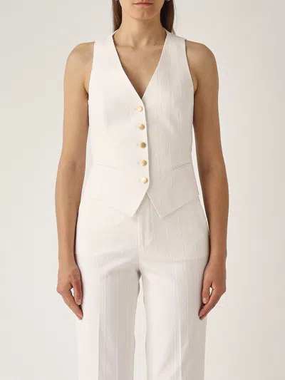 Tagliatore Gilet Gaelle Jacket In White